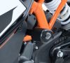 R&G CP0377BL Aero padací chrániče KTM RC 125/RC 200/RC 390 černé